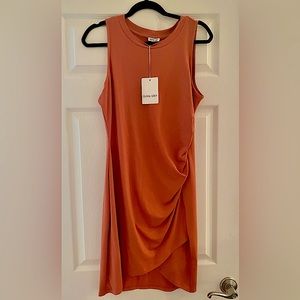 Olivia Grey Copper Colored Fitted Dress